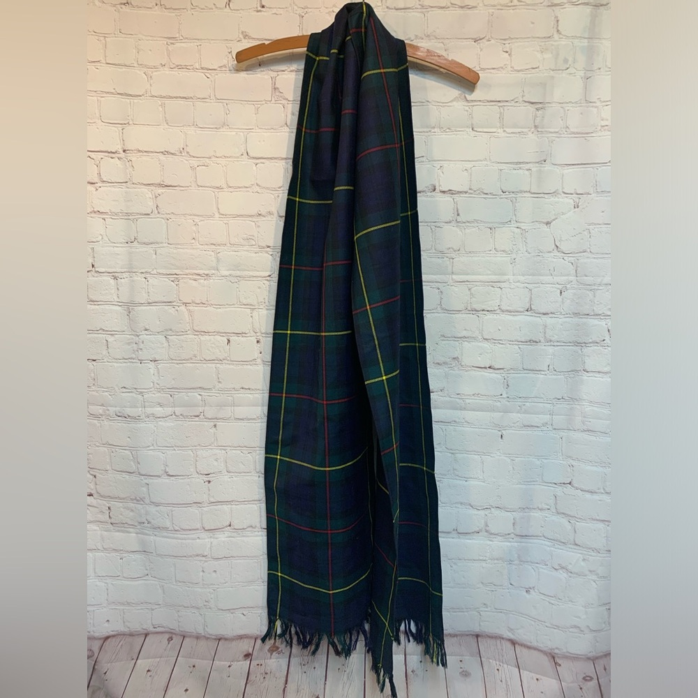 Strathmore Tartan Wool Long Scarf Scotland 12 x 90
